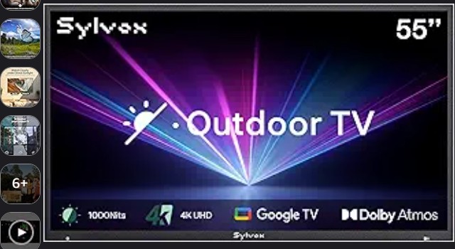SYLVOX 55-inch Outdoor Smart TV